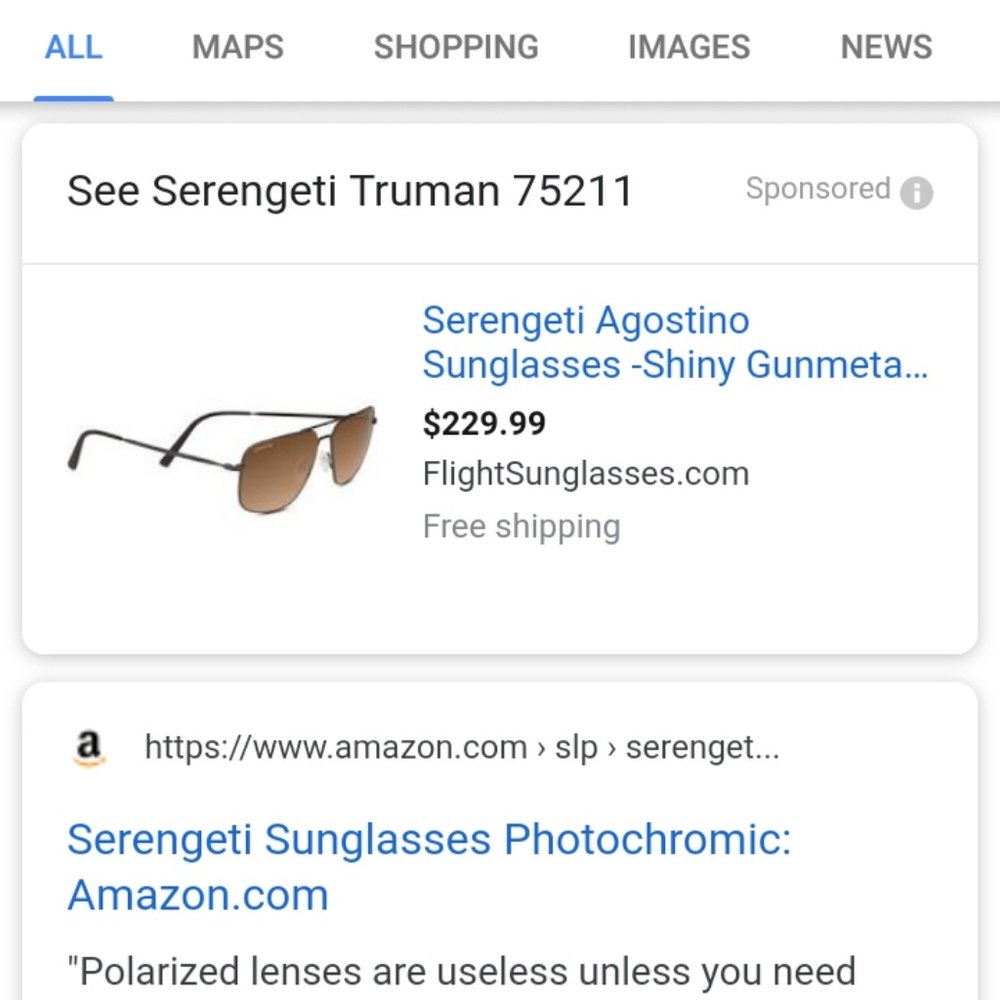 Serengeti sunglasses